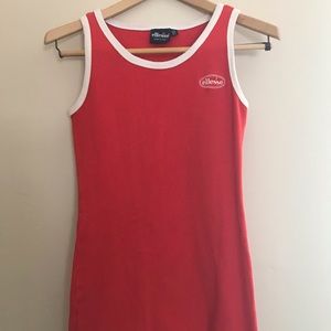 Red Tennis Dress by Ellesse